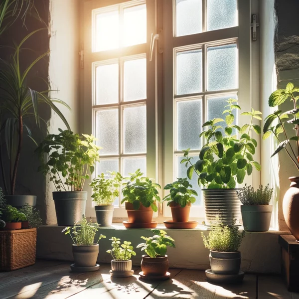 Minze Pflanzen in der Wohnung